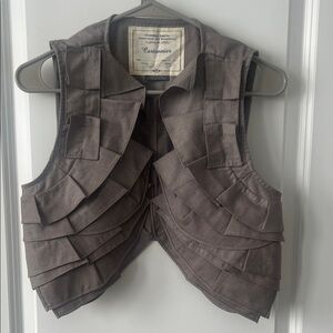 Cartonnier Layered Brown Vest